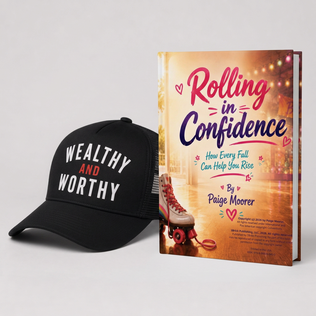 Black / Red Hat + Book Bundle — Bundle · Hat + Rolling in Confidence